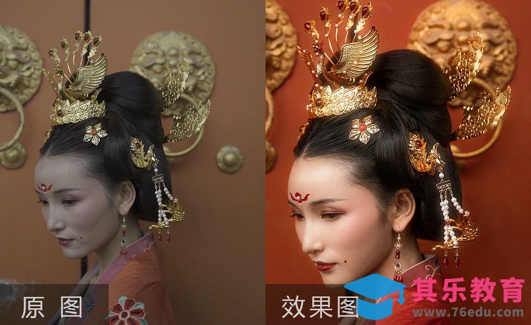 PS-《钗头凤》古风人物特写精修后期[虎课网手机摄影入门视频教程][MP4产品摄影教程全集 ]-第1张图片-我要自学网