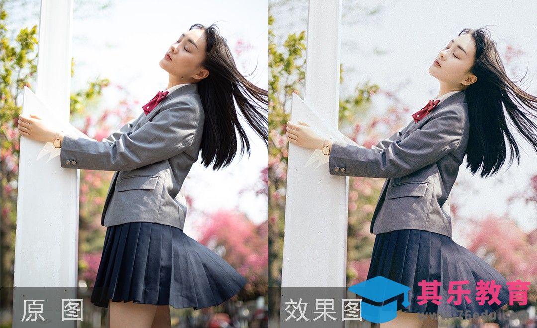 PS-春季JK人像色彩调整[虎课网手机摄影入门视频教程][MP4产品摄影教程全集 ]-第1张图片-我要自学网