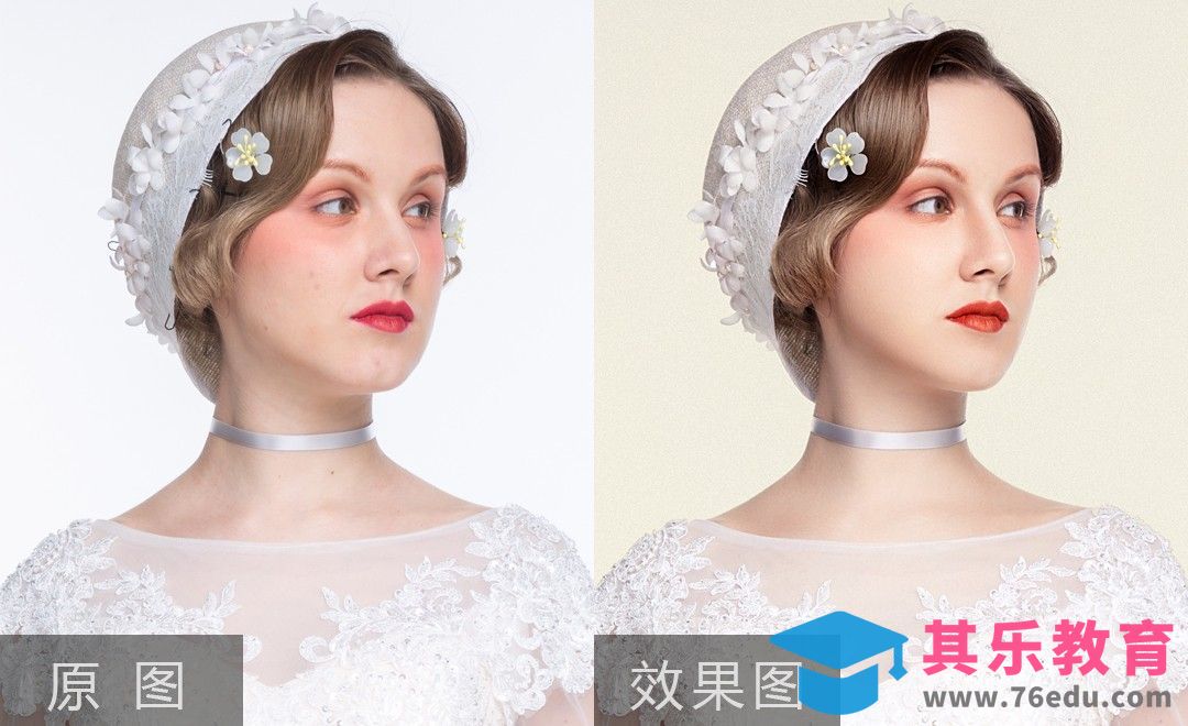 PS-婚纱妆容模特精修[虎课网手机摄影入门视频教程][MP4产品摄影教程全集 ]-第1张图片-我要自学网