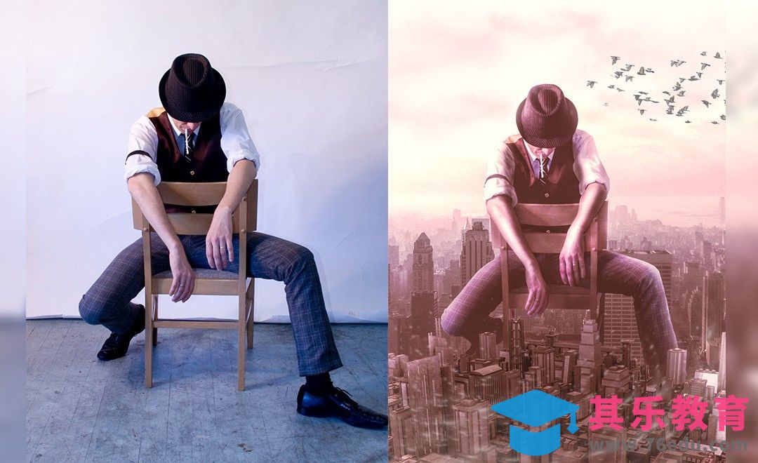 PS-城市巨人创意合成[虎课网最新视频教程][免费高清MP4教程全集 ]-第1张图片-我要自学网