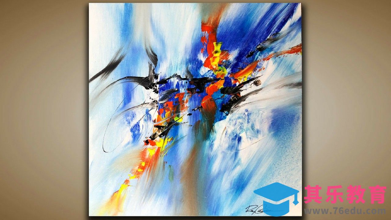 国外大神3分钟教你DIY抽象装饰画10[虎课网最新视频教程][免费高清MP4教程全集 ]-第1张图片-我要自学网