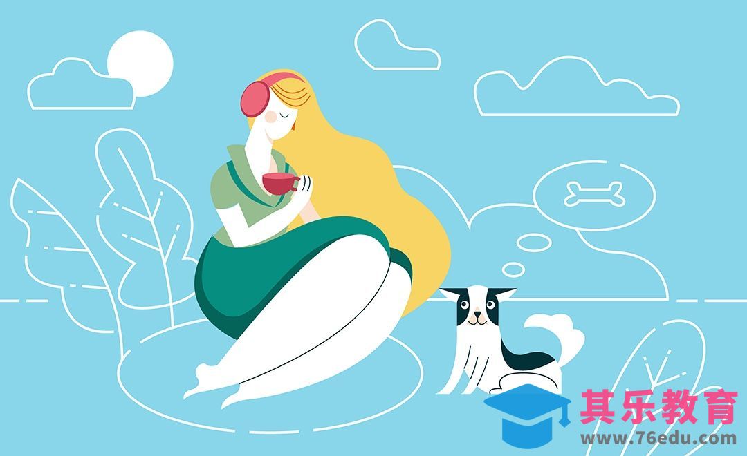 AI-鼠绘插画-虚实象生扁平插画[虎课网绘画插画视频教程][ipad商业插画MP4教程全集 ]-第1张图片-我要自学网