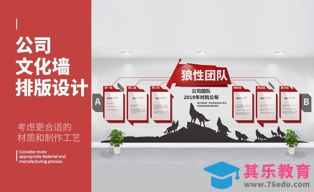 AI-公司狼性文化背景墙[虎课网C4D设计视频教程][产品数码建模MP4教程全集 ]-第1张图片-我要自学网