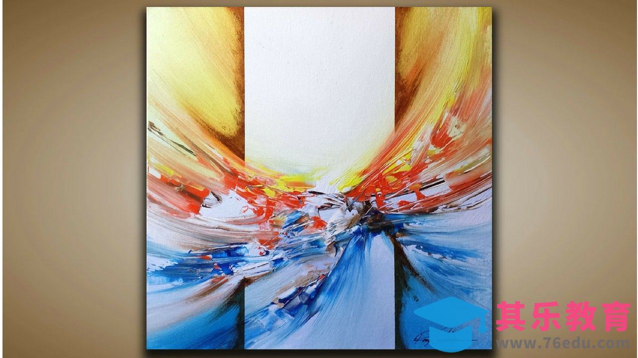 国外大神3分钟教你DIY抽象装饰画07[虎课网最新视频教程][免费高清MP4教程全集 ]-第1张图片-我要自学网