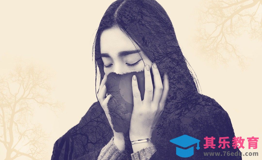 PS-双重曝光打造孤独美人·文艺[平面设计视频教程][海报设计MP4高清全集 ]-第1张图片-我要自学网