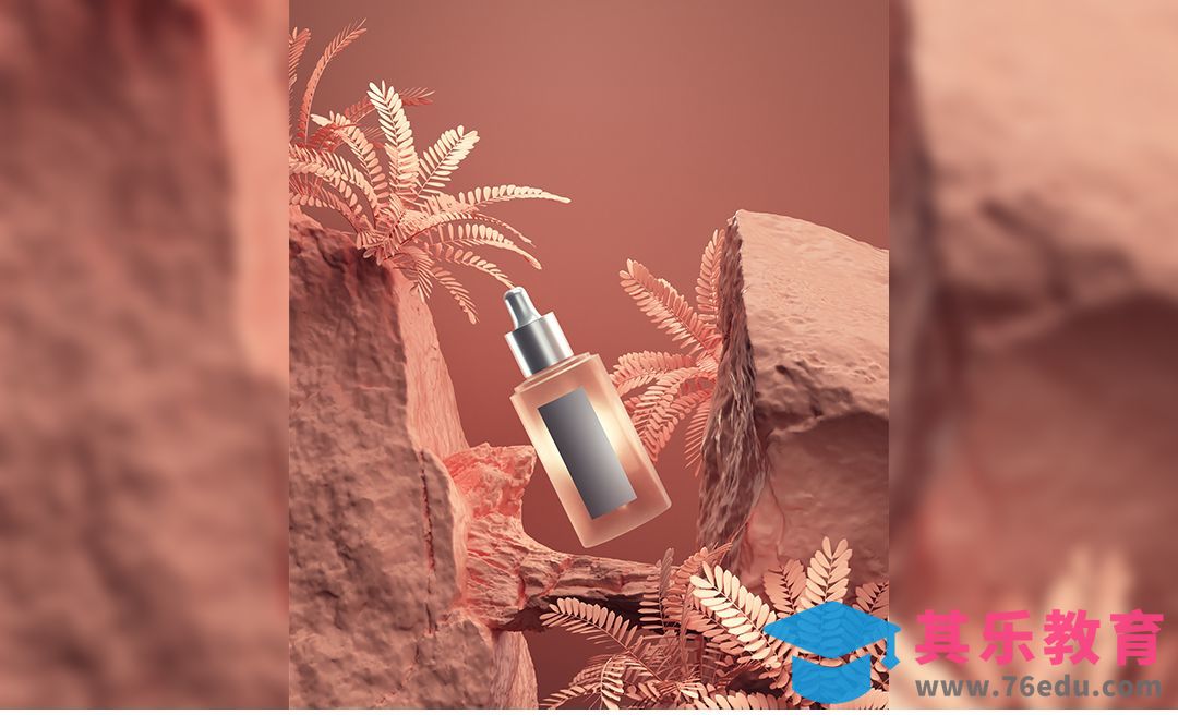 C4D+OC-美妆产品纯色场景渲染[虎课网C4D设计视频教程][产品数码建模MP4教程全集 ]-第1张图片-我要自学网