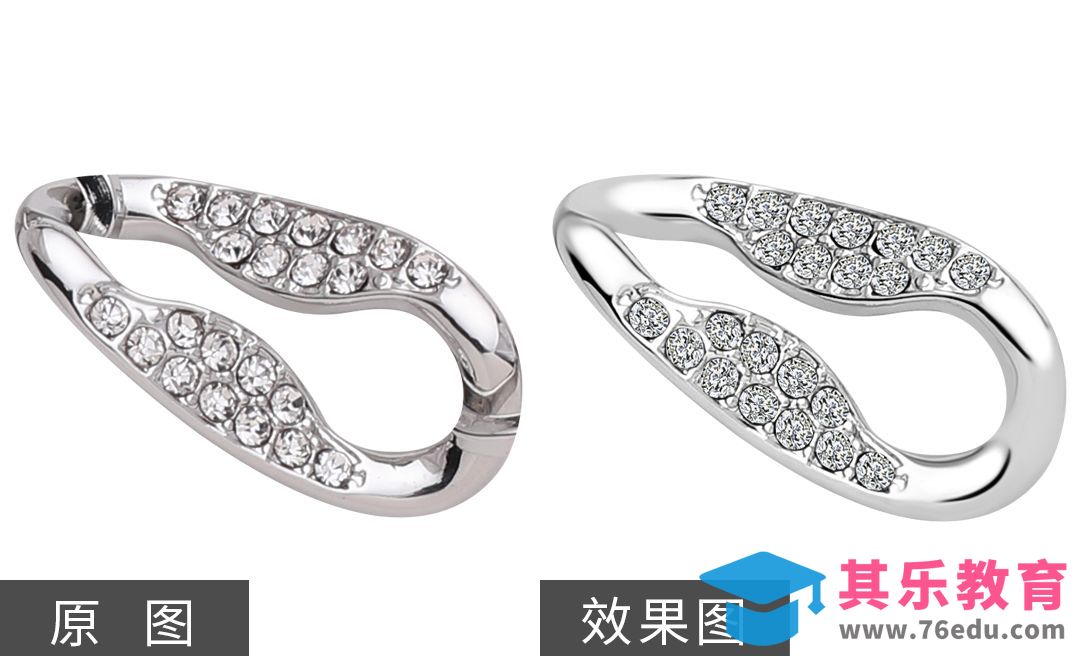 PS-钻石珠宝首饰精修[虎课网电商产品精修视频教程][最新PS修图教程全集MP4 ]-第1张图片-我要自学网