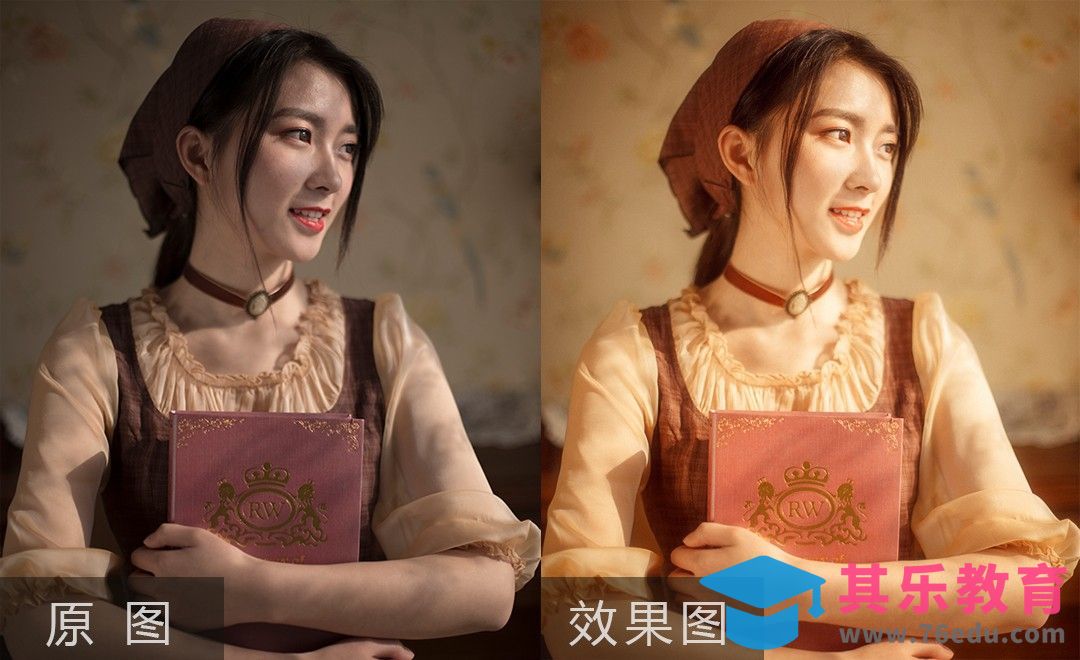 PS-暖调田园风人像后期处理[虎课网手机摄影入门视频教程][MP4产品摄影教程全集 ]-第1张图片-我要自学网