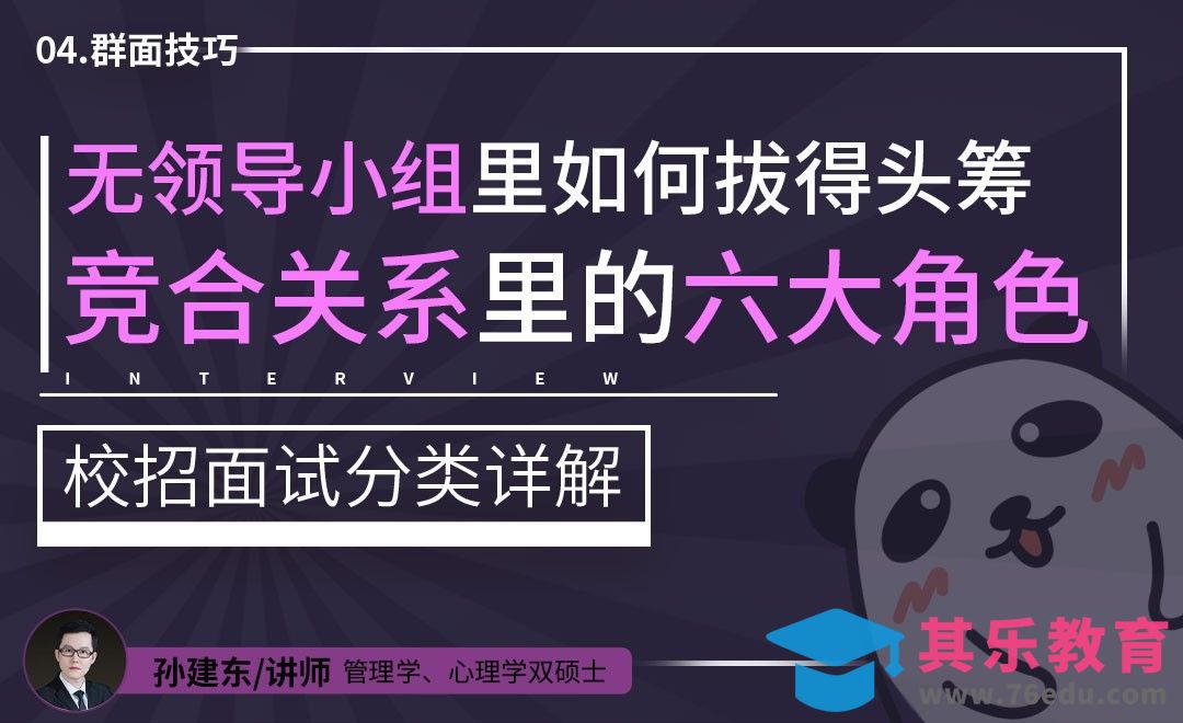 4招教你制霸无领导小组讨论【校招面试分类详解】[虎课网最新视频教程][兴趣生活教程全集MP4 ]-第1张图片-我要自学网