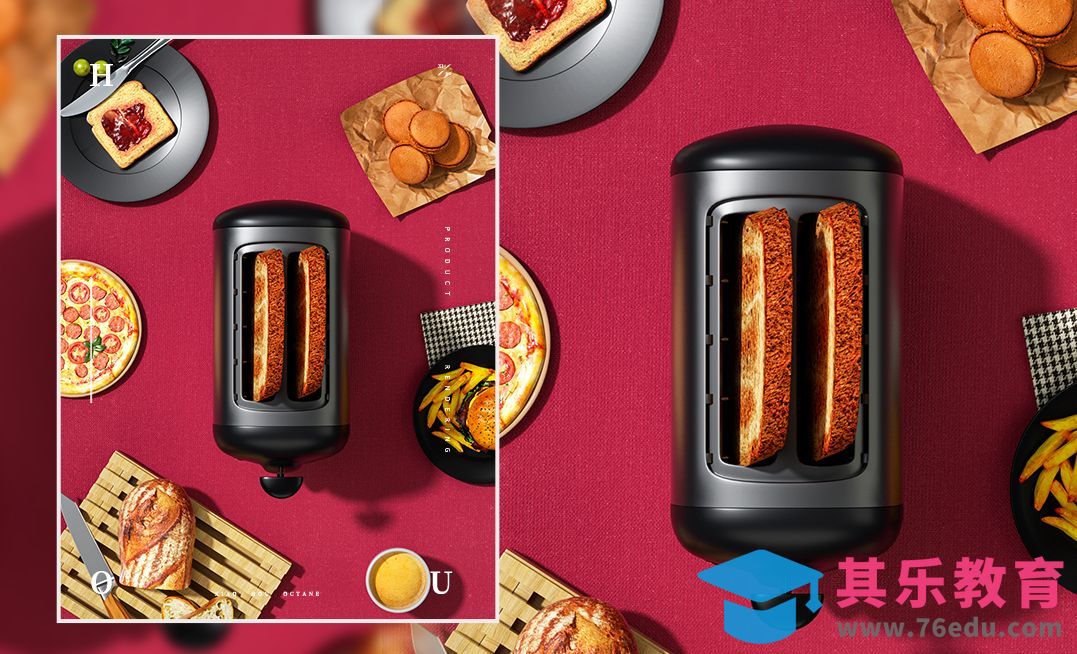 C4D+OC-面包机室内场景渲染[虎课网C4D设计视频教程][产品数码建模MP4教程全集 ]-第1张图片-我要自学网