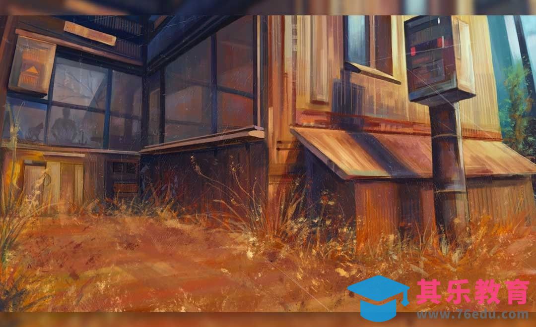 PS-板绘-场景插画-时光静好[虎课网绘画插画视频教程][ipad商业插画MP4教程全集 ]-第1张图片-我要自学网