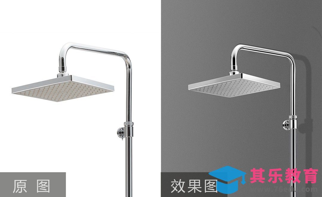 PS-生活百货浴室花洒精修[虎课网电商产品精修视频教程][最新PS修图教程全集MP4 ]-第1张图片-我要自学网