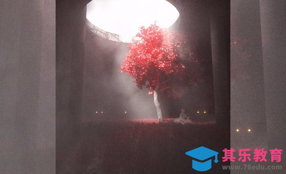 C4D-抽象圣树海报[虎课网C4D设计视频教程][产品数码建模MP4教程全集 ]-第1张图片-我要自学网