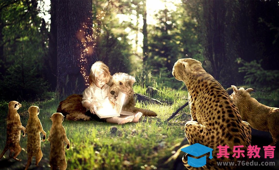 PS-森林朗读者[平面设计视频教程][海报设计MP4高清全集 ]-第1张图片-我要自学网