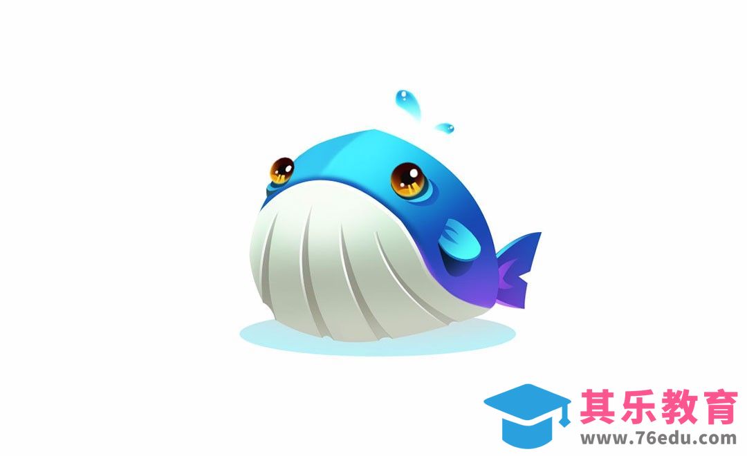 PS-板绘-小鲸鱼教程[虎课网绘画插画视频教程][ipad商业插画MP4教程全集 ]-第1张图片-我要自学网