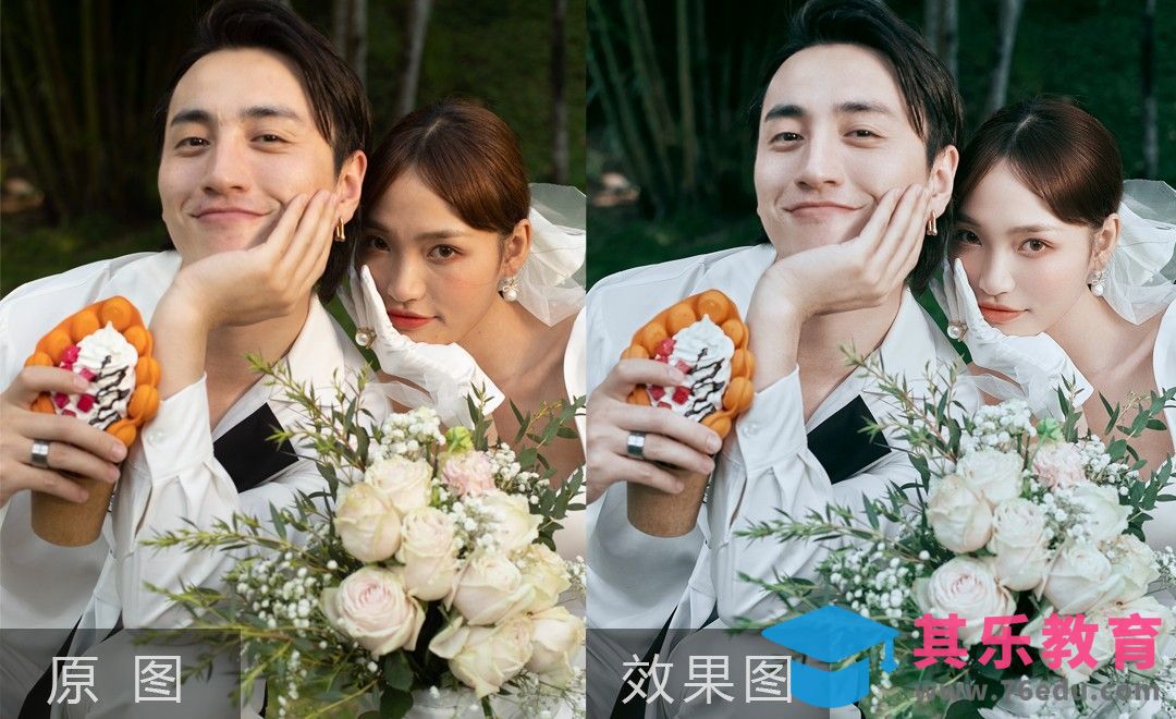 PS-情侣人像色彩调整[虎课网手机摄影入门视频教程][MP4产品摄影教程全集 ]-第1张图片-我要自学网