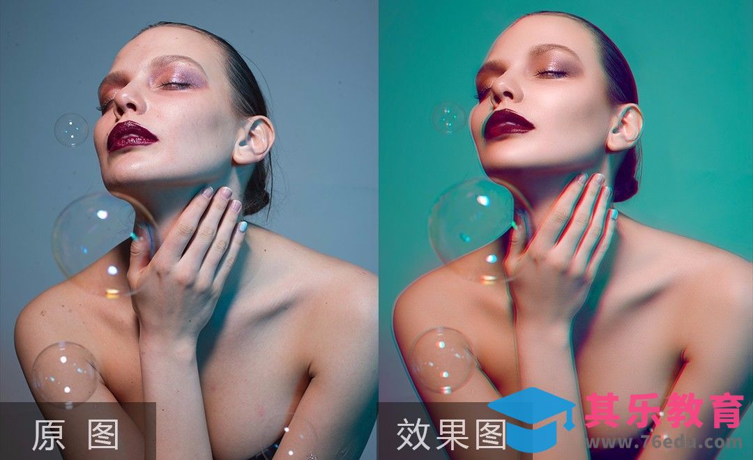 PS-双重影泡泡人像后期[虎课网手机摄影入门视频教程][MP4产品摄影教程全集 ]-第1张图片-我要自学网