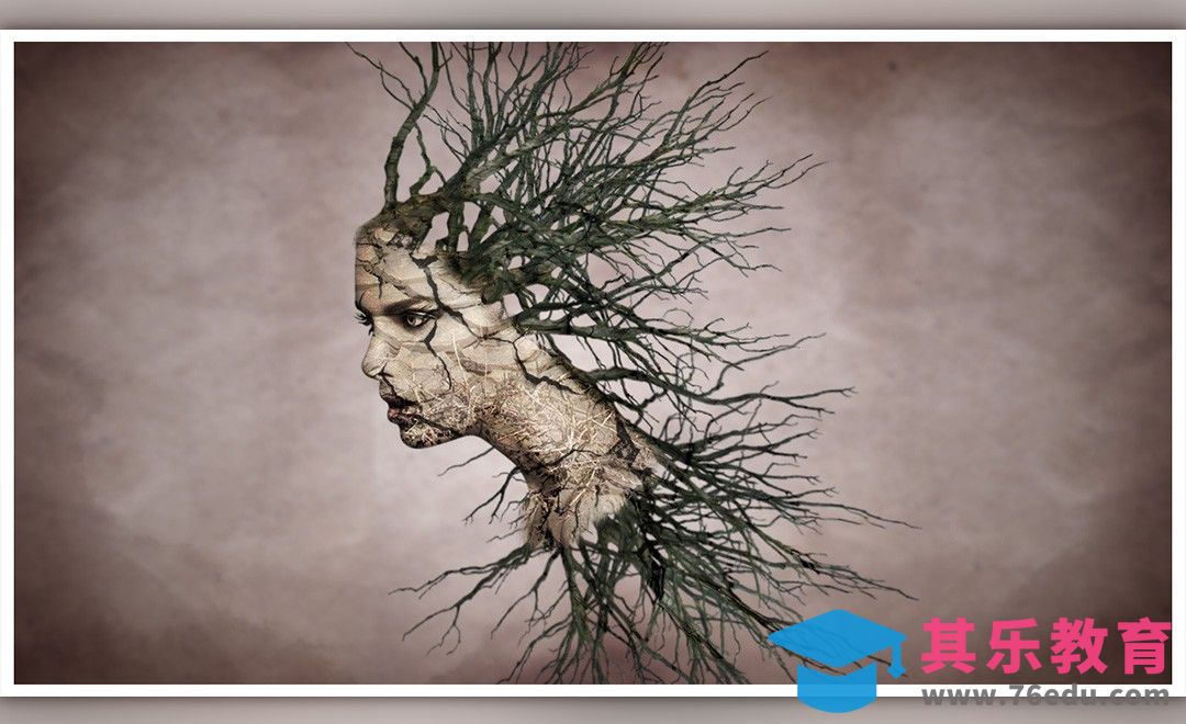 PS-树根与人合成[平面设计视频教程][海报设计MP4高清全集 ]-第1张图片-我要自学网