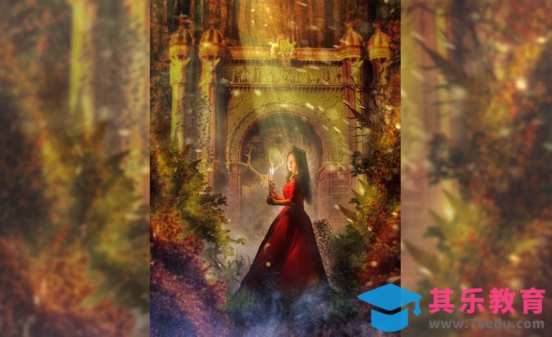 PS-深林城堡海报合成（上）[平面设计视频教程][海报设计MP4高清全集 ]-第1张图片-我要自学网