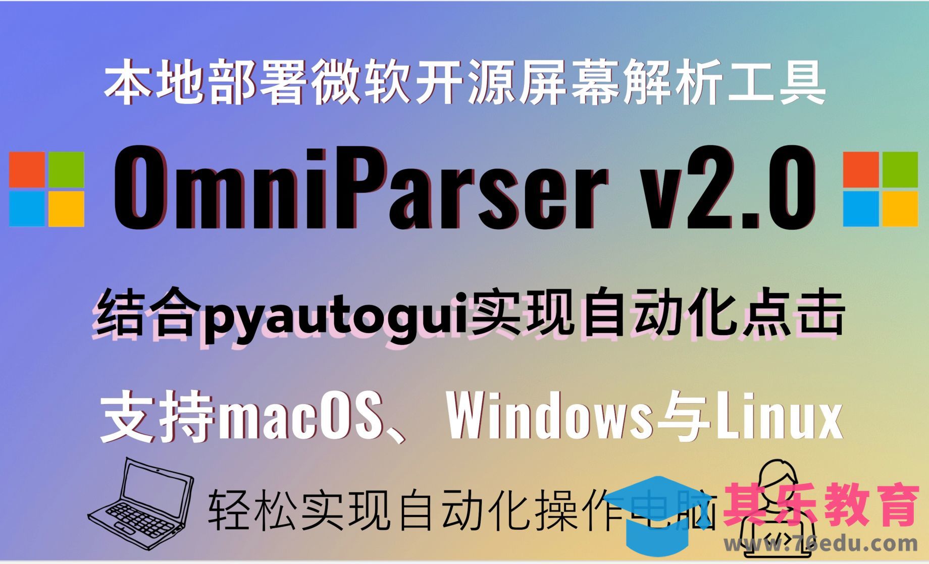 本地部署OmniParser v2.0与pyautogui真正实现自动化点击！支持macOS、Win[虎课网AICG人工智能视频教程][MP4高清全集 ]-第1张图片-我要自学网