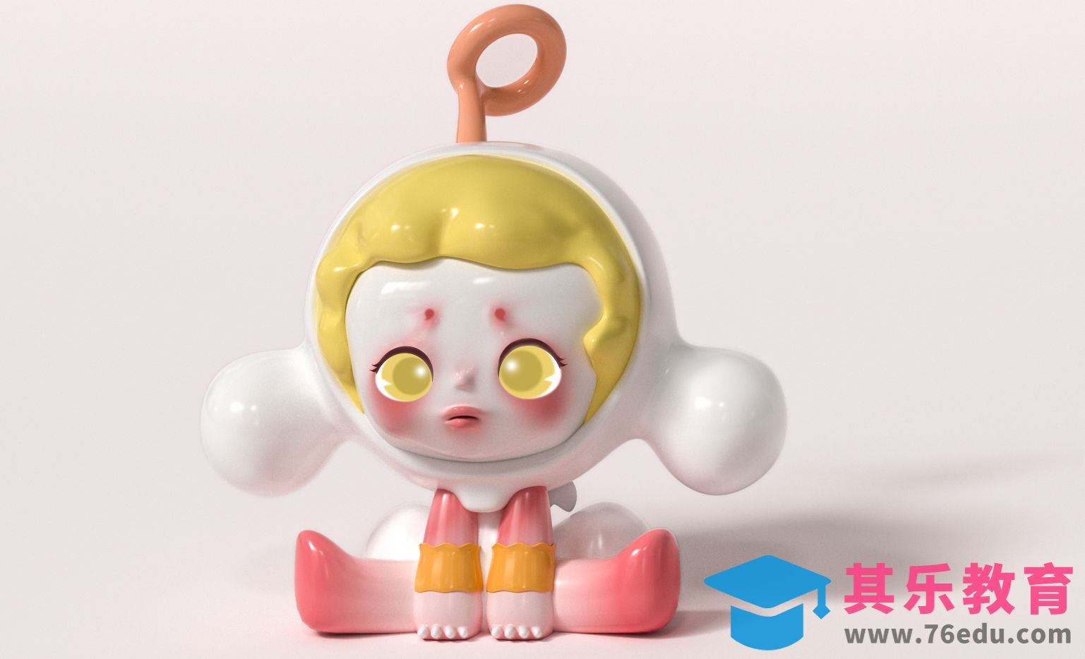 C4D-盲盒IP潮玩手办玩偶建模01[虎课网C4D设计视频教程][产品数码建模MP4教程全集 ]-第1张图片-我要自学网