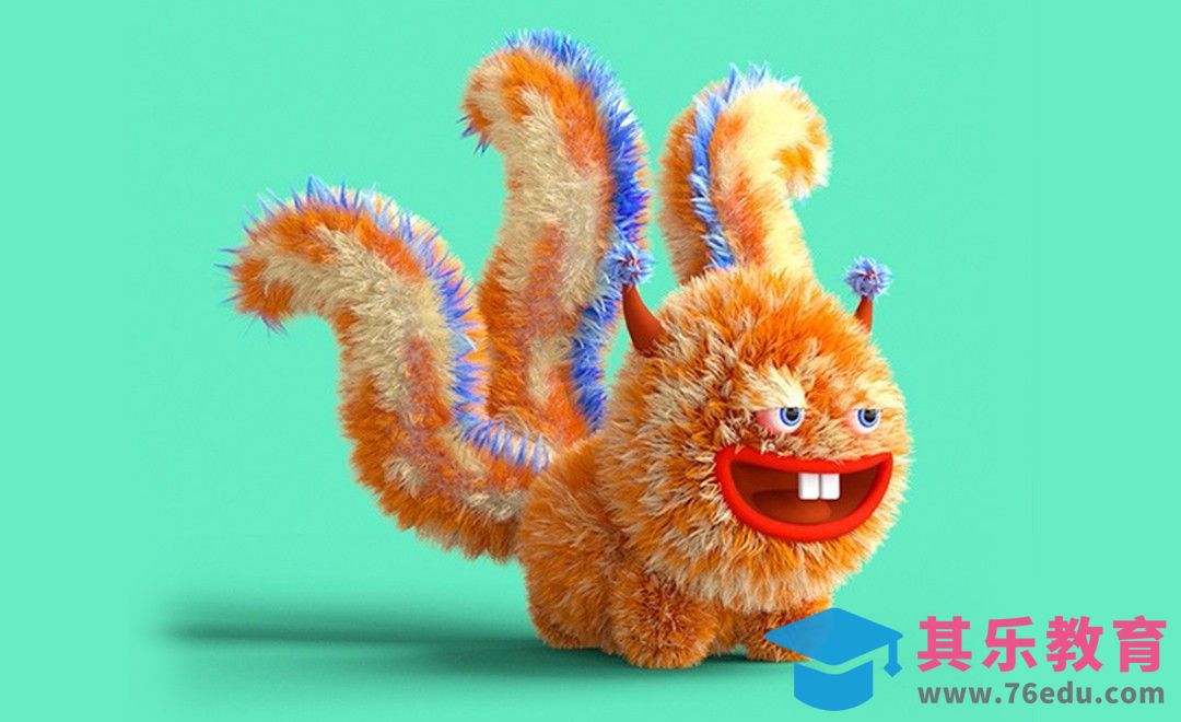 C4D+OC-毛茸小怪兽建模渲染[虎课网C4D设计视频教程][产品数码建模MP4教程全集 ]-第1张图片-我要自学网