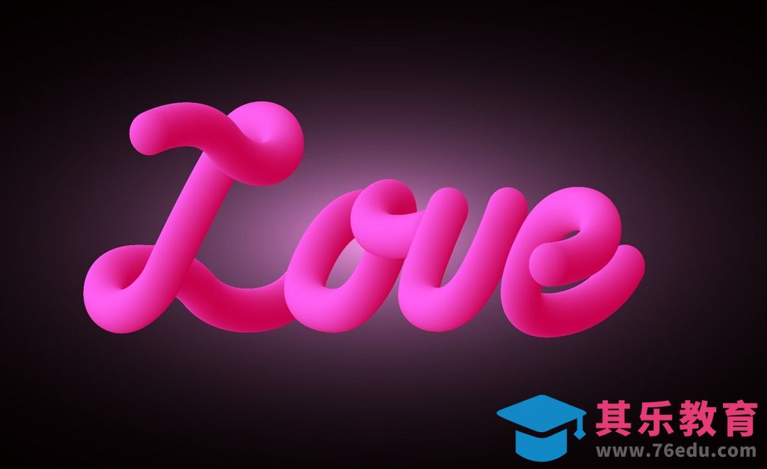 AI-情人节3D字体“LOVE”[虎课网最新视频教程][免费高清MP4教程全集 ]-第1张图片-我要自学网