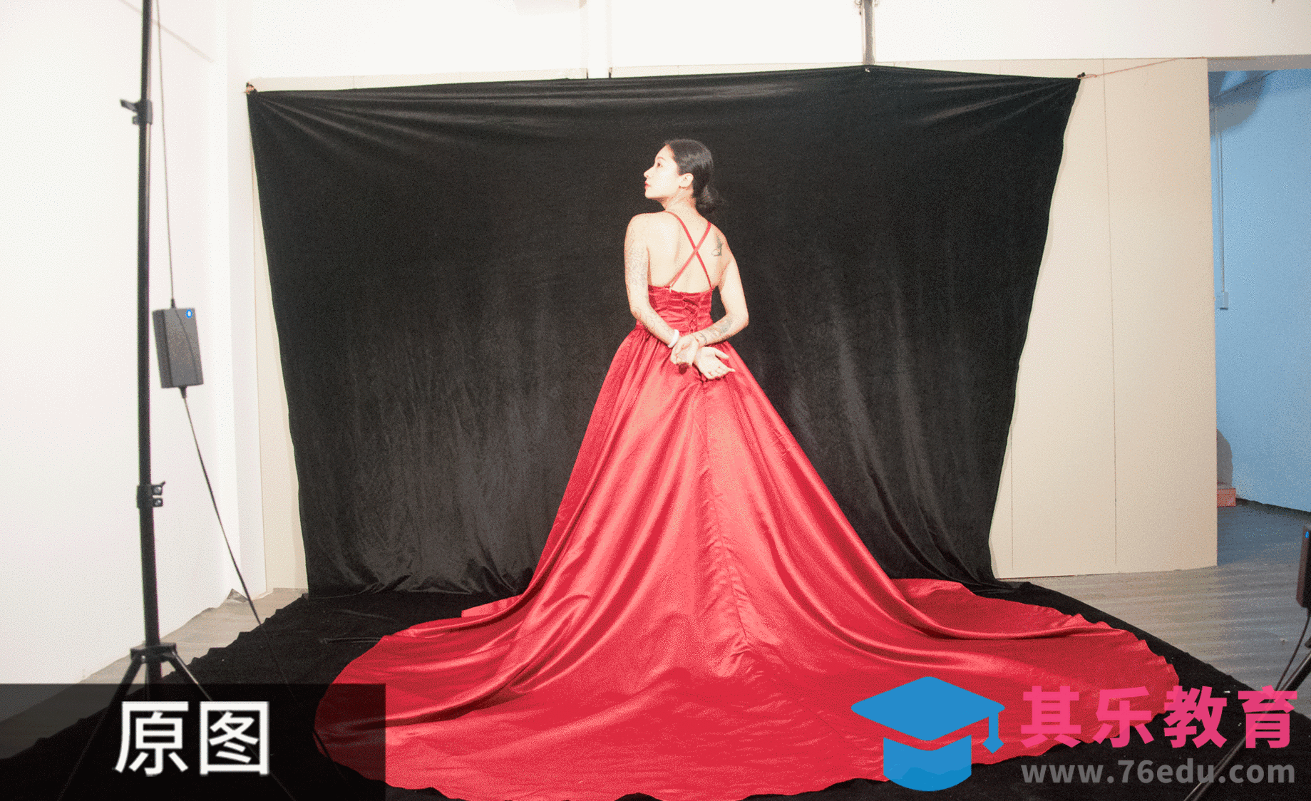 PS-黑色背景高级感红鱼摄影合成[虎课网手机摄影入门视频教程][MP4产品摄影教程全集 ]-第1张图片-我要自学网