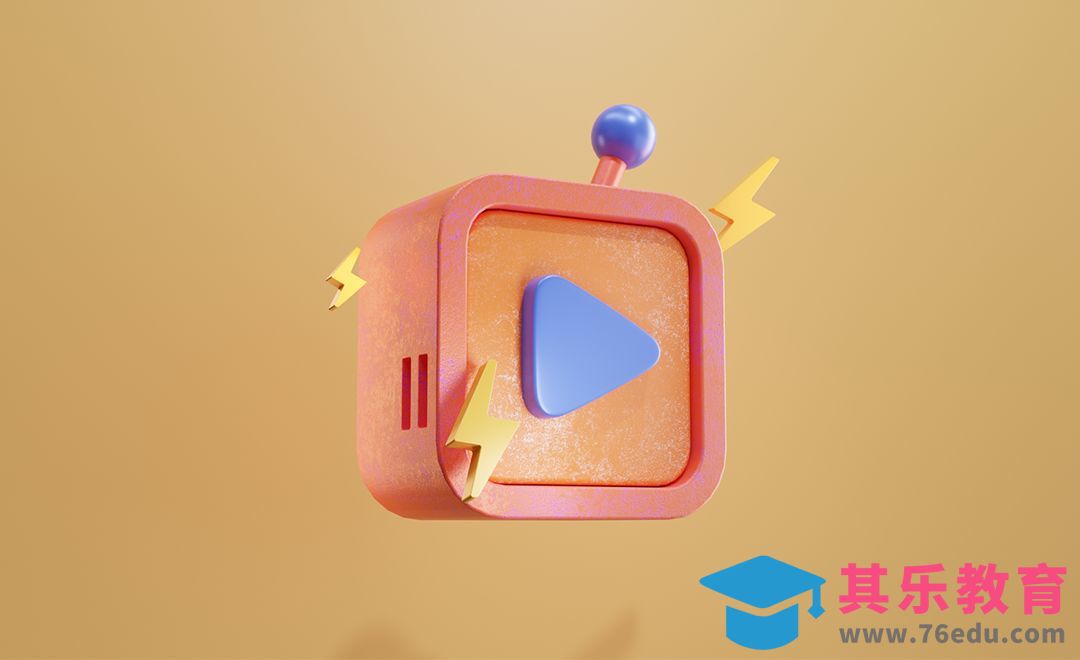 Blender-卡通小电视图标渲染[虎课网Blender视频教程][Blender建模教程MP4教程全集 ]-第1张图片-我要自学网