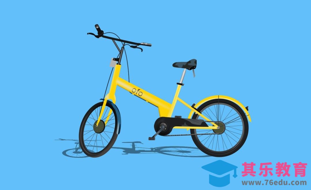 PS-鼠绘-小黄车[虎课网绘画插画视频教程][ipad商业插画MP4教程全集 ]-第1张图片-我要自学网