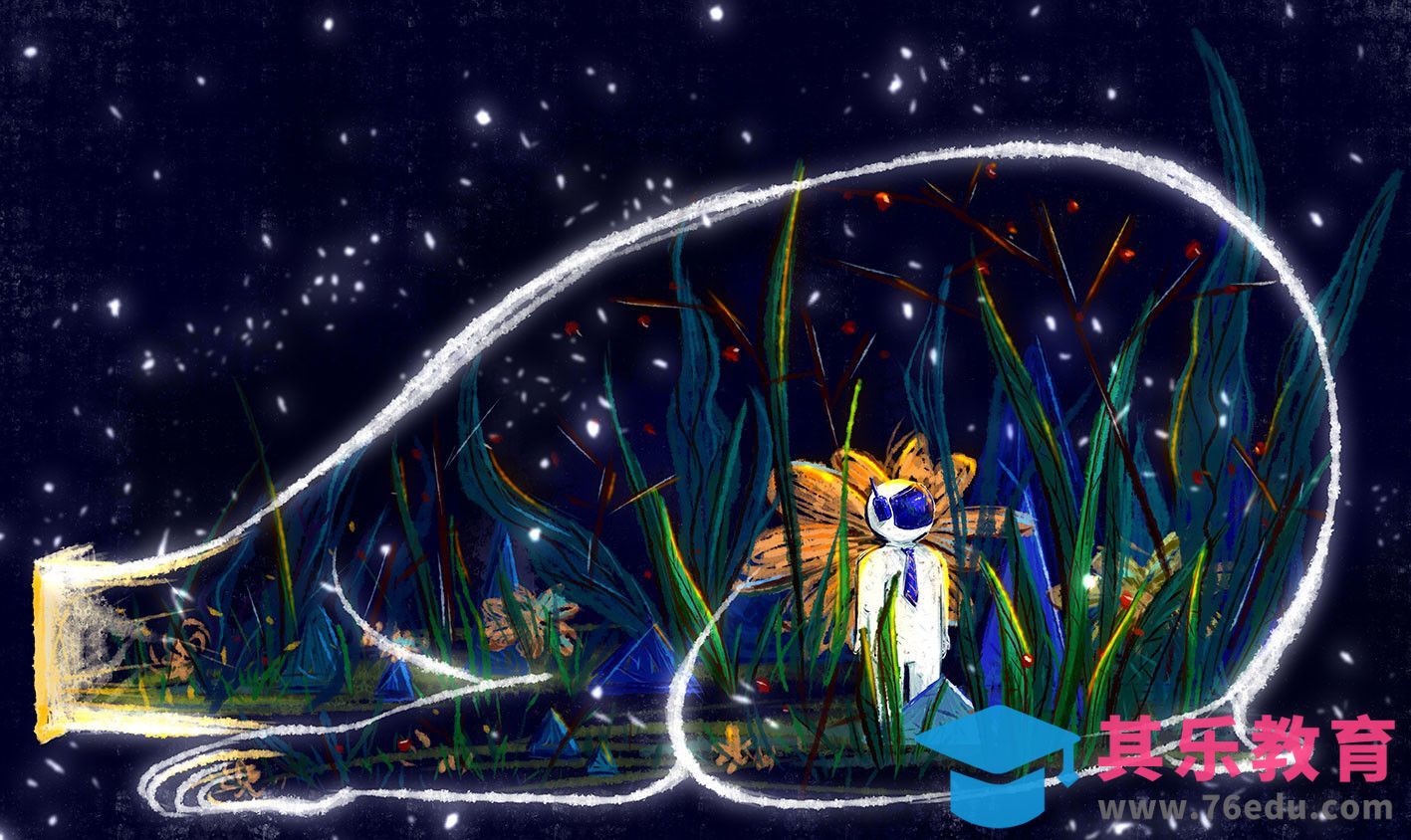 SAI2-板绘儿童插画-落入巨人的胃的宇航员[虎课网绘画插画视频教程][ipad商业插画MP4教程全集 ]-第1张图片-我要自学网