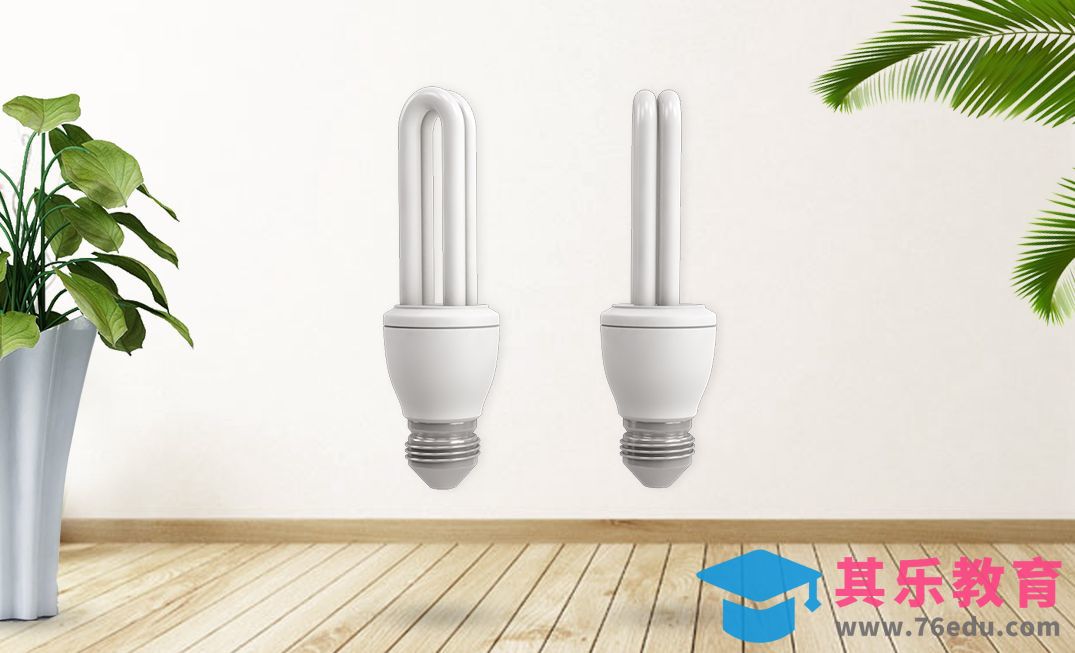 C4D-U型节能灯建模[虎课网C4D设计视频教程][产品数码建模MP4教程全集 ]-第1张图片-我要自学网