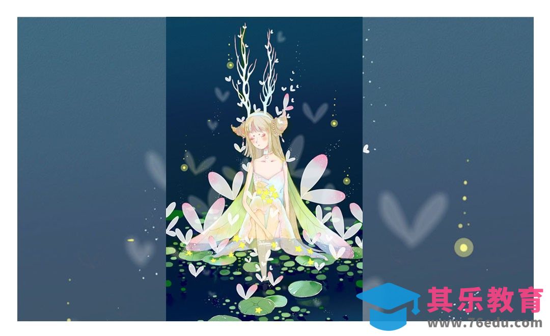 PS+SAI小清新插画《飞蛾》[虎课网绘画插画视频教程][ipad商业插画MP4教程全集 ]-第1张图片-我要自学网