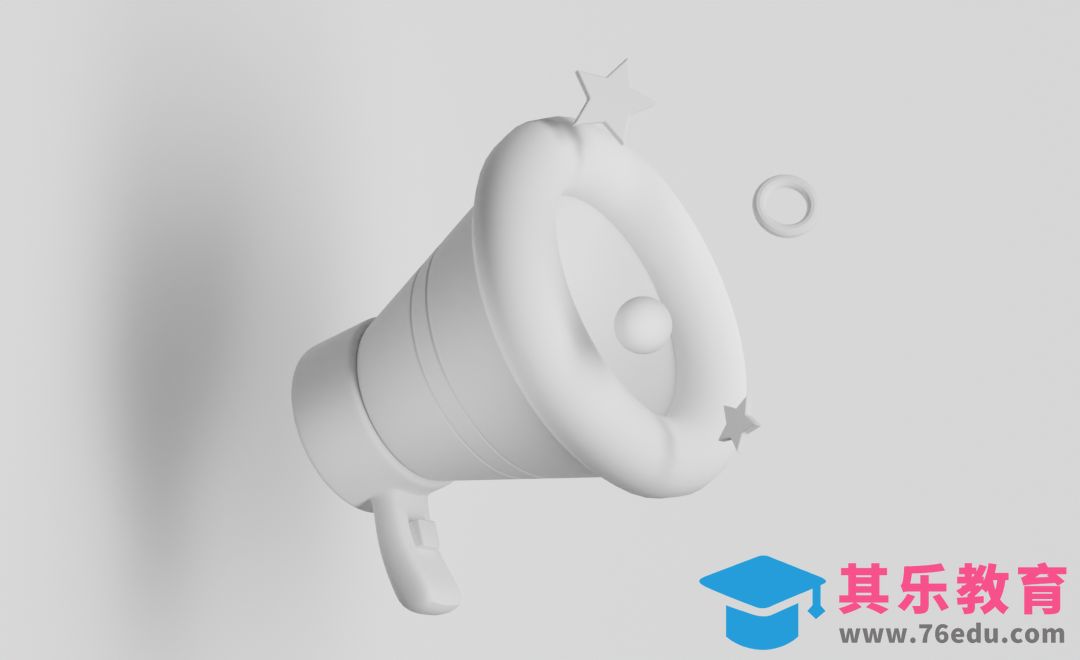 Blender-卡通小喇叭图标建模[虎课网Blender视频教程][Blender建模教程MP4教程全集 ]-第1张图片-我要自学网