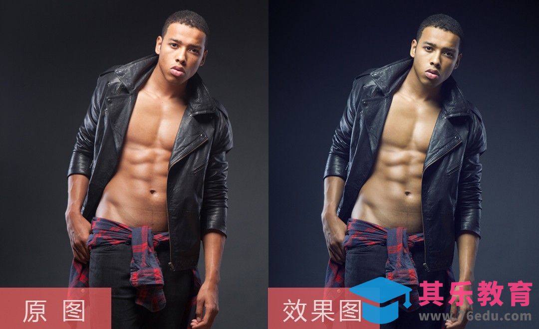 PS-黑人皮肤男模特快速修图[虎课网手机摄影入门视频教程][MP4产品摄影教程全集 ]-第1张图片-我要自学网