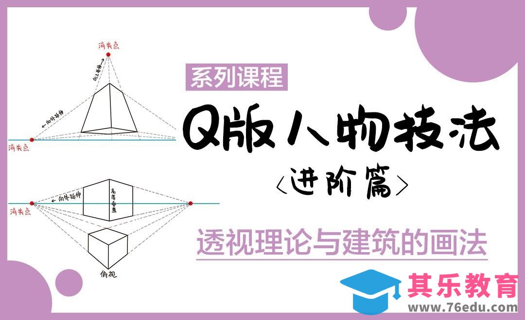 SAI-Q版漫画-透视理论与建筑的画法[虎课网绘画插画视频教程][ipad商业插画MP4教程全集 ]-第1张图片-我要自学网