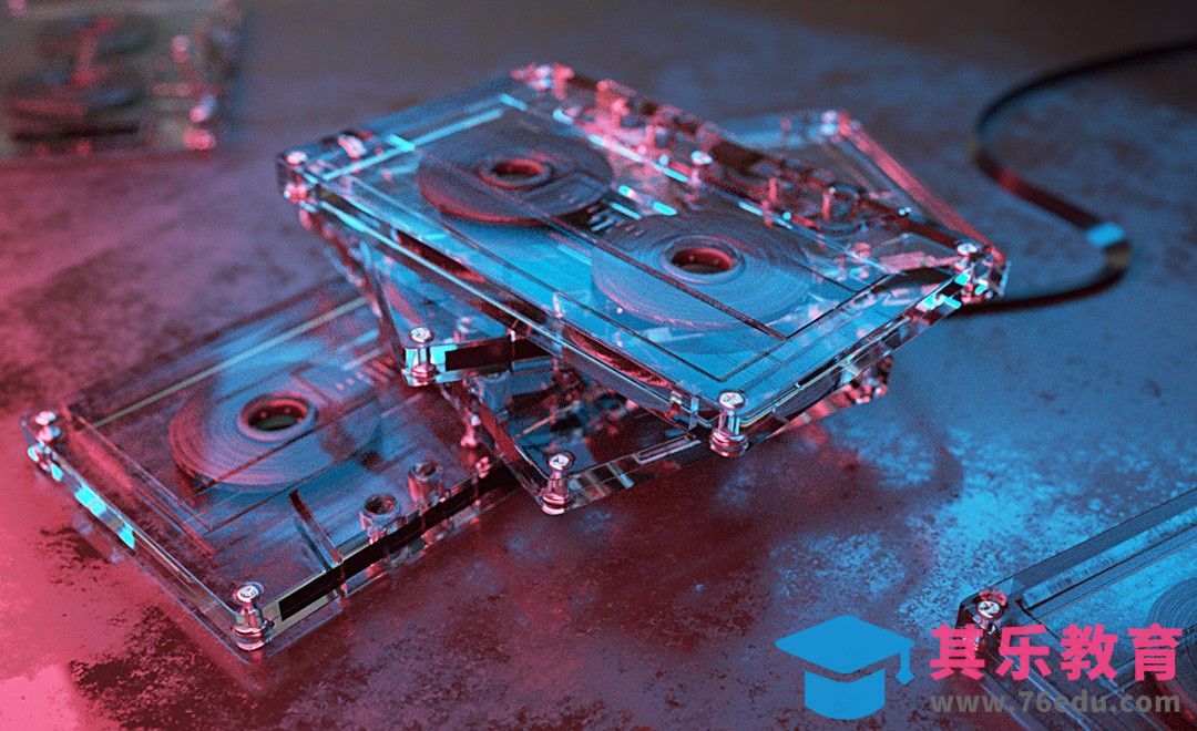 C4D+OC-真实磁带小场景渲染[虎课网C4D设计视频教程][产品数码建模MP4教程全集 ]-第1张图片-我要自学网