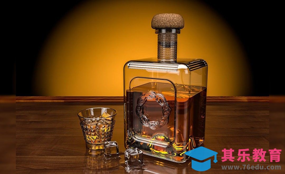 C4D-高级商业广告质感威士忌酒（上）[虎课网最新视频教程][免费高清MP4教程全集 ]-第1张图片-我要自学网