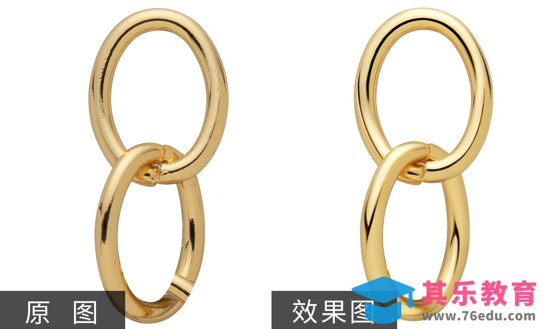 PS-双环耳饰珠宝首饰精修[虎课网电商产品精修视频教程][最新PS修图教程全集MP4 ]-第1张图片-我要自学网