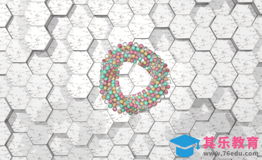 C4D-六边形莫比乌斯环循环动画[虎课网影视动画制作视频教程][MP4影视拍摄教程全集 ]-第1张图片-我要自学网