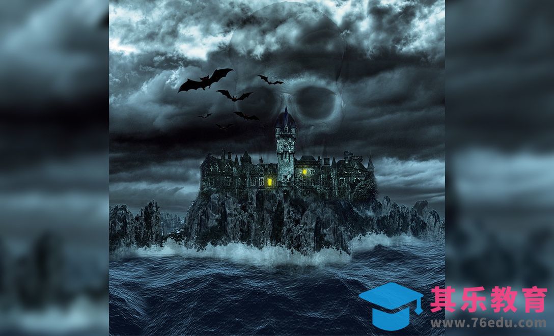 PS-死亡城堡-暗黑风[平面设计视频教程][海报设计MP4高清全集 ]-第1张图片-我要自学网