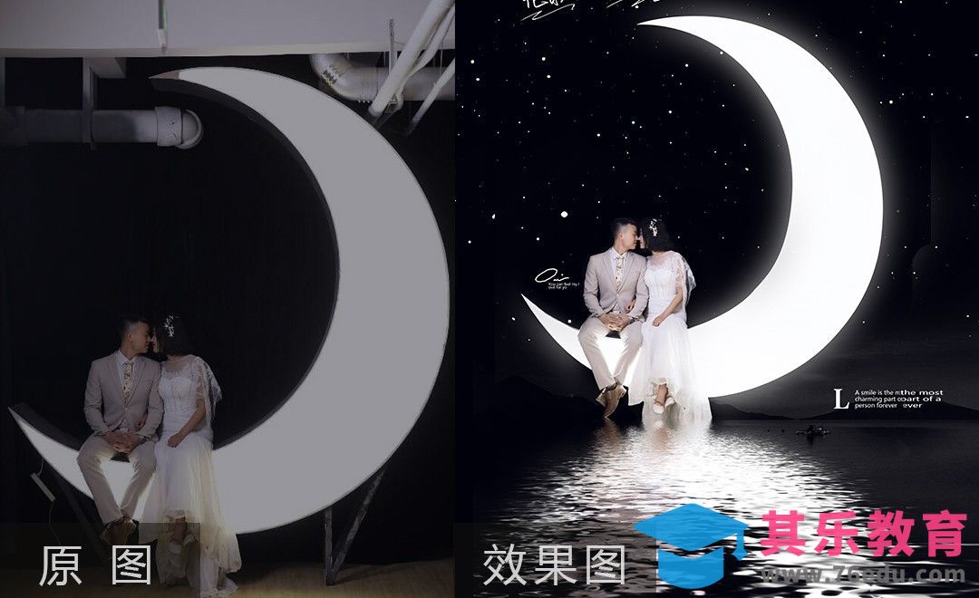 PS-月亮主题婚纱修图调色方法[虎课网手机摄影入门视频教程][MP4产品摄影教程全集 ]-第1张图片-我要自学网