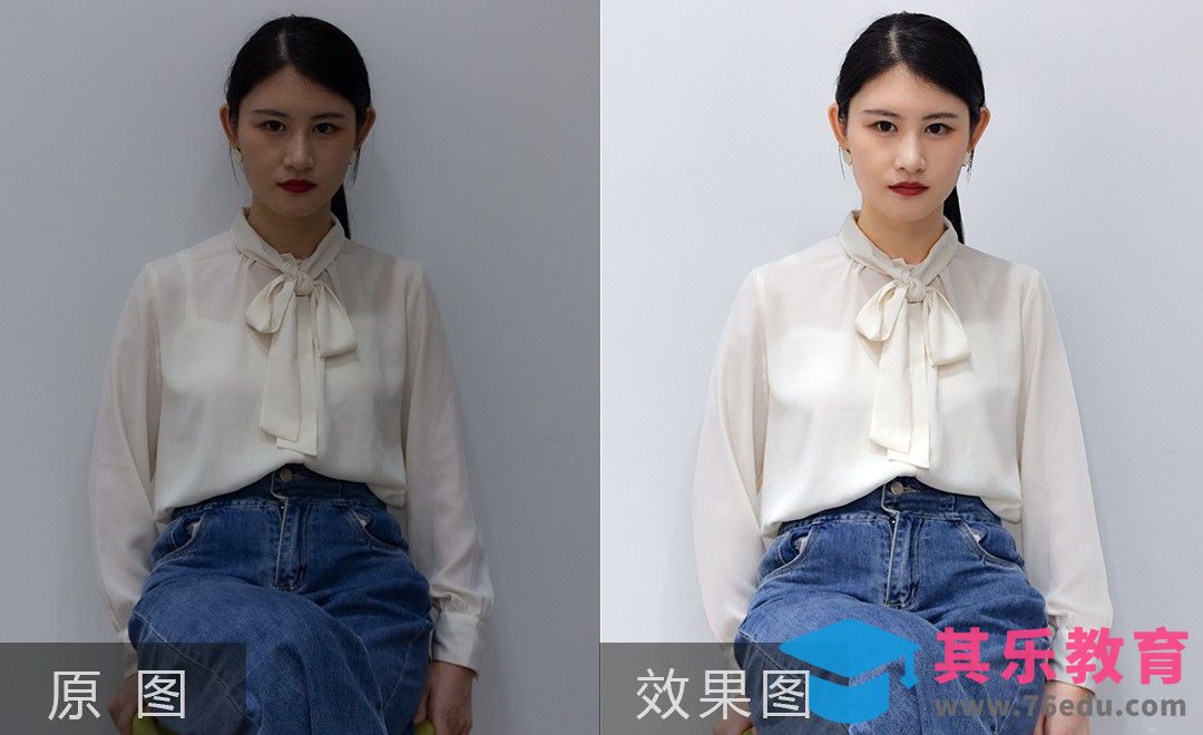 PS-女款雪纺白色衬衫精修-电商服装[虎课网电商产品精修视频教程][最新PS修图教程全集MP4 ]-第1张图片-我要自学网