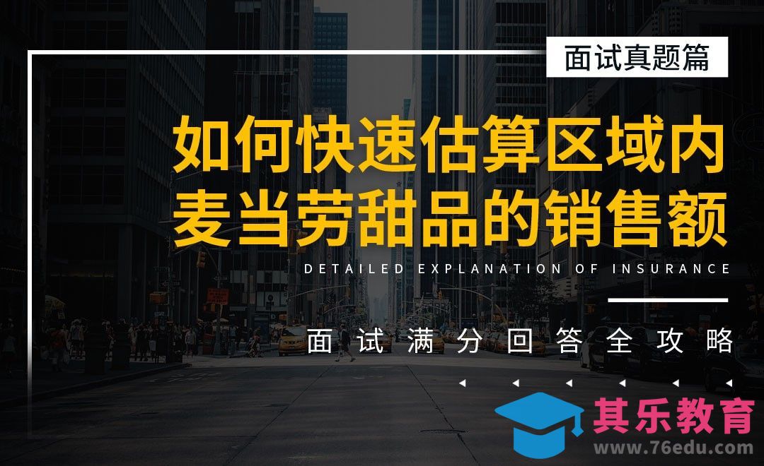 如何快速估算区域内麦当劳甜品的销售额-面试题解析【面试真题】[虎课网最新视频教程][兴趣生活教程全集MP4 ]-第1张图片-我要自学网
