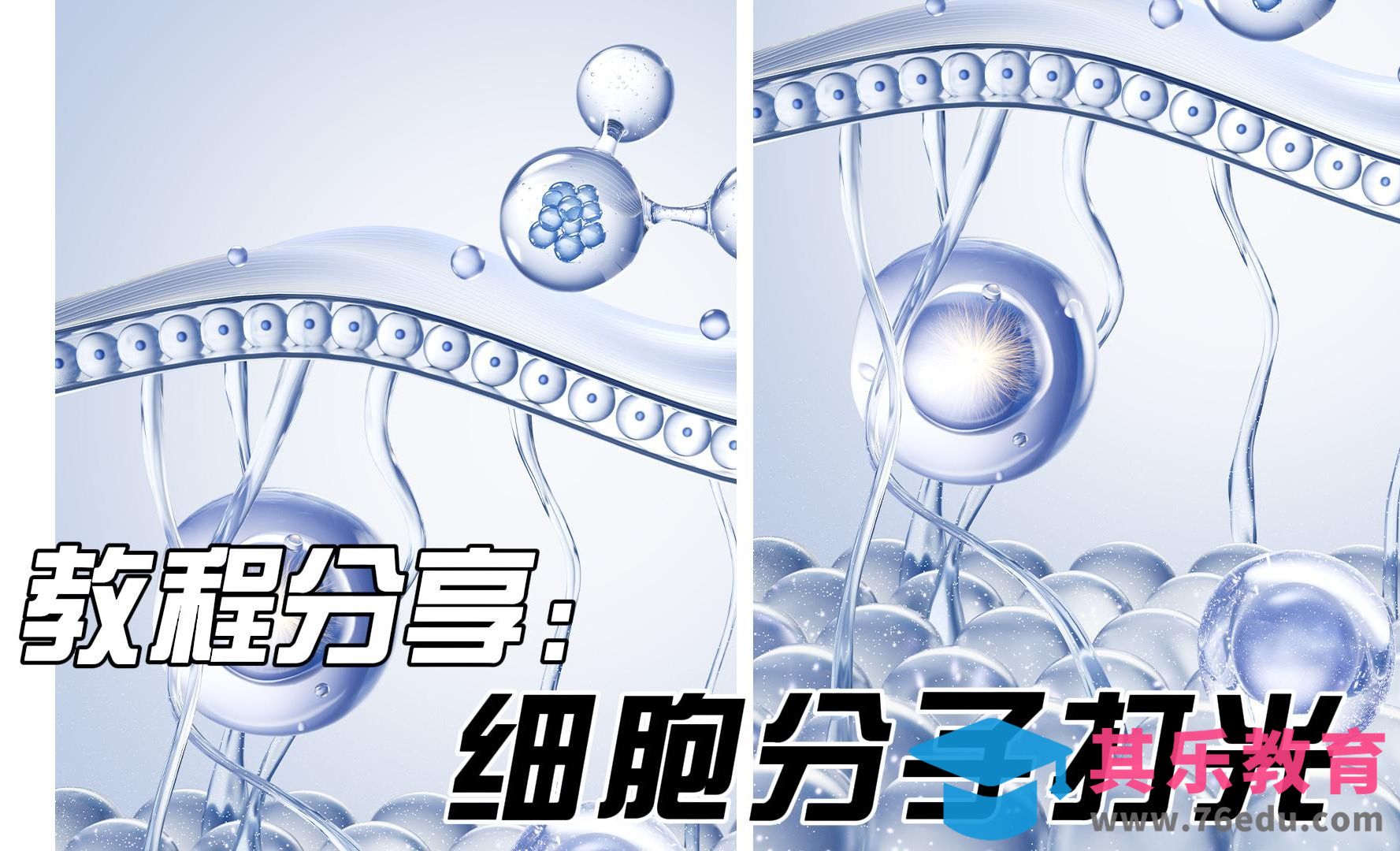 C4D+OC-细胞分子打光分享[虎课网C4D设计视频教程][产品数码建模MP4教程全集 ]-第1张图片-我要自学网