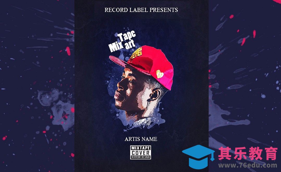 PS-欧美风人物风格化海报[虎课网平面设计视频教程][图片排版配色MP4高清全集 ]-第1张图片-我要自学网