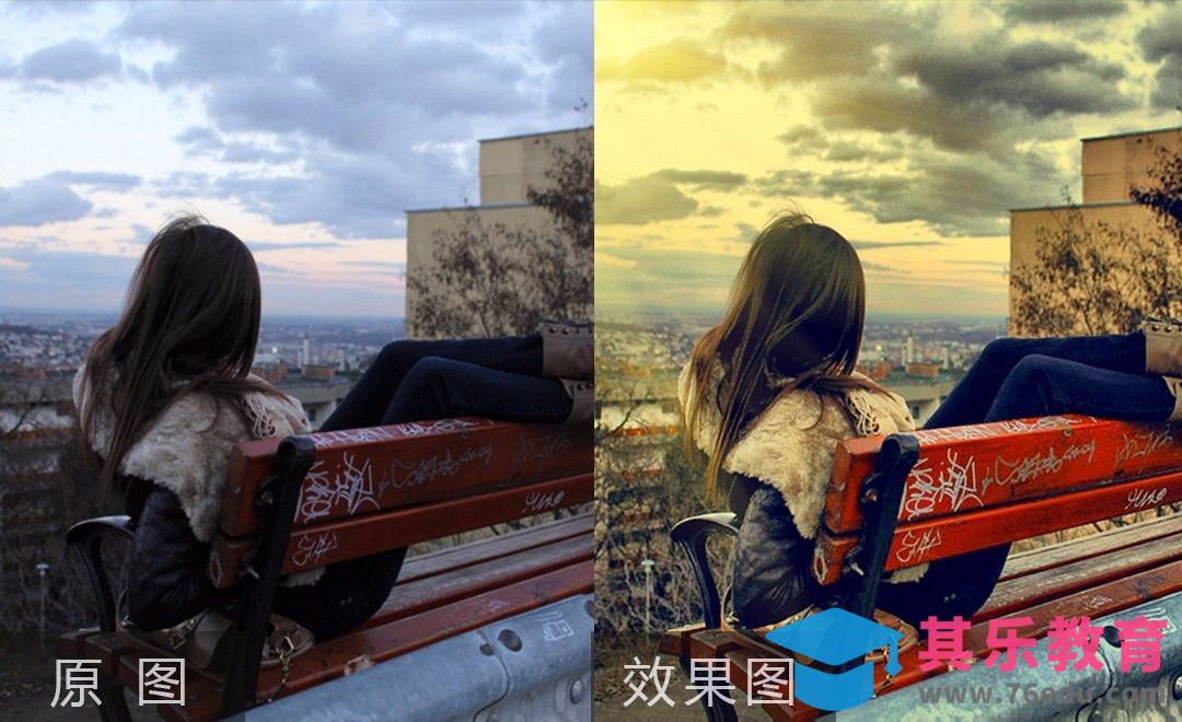 PS-孤单女孩复古风景后期修片[虎课网手机摄影入门视频教程][MP4产品摄影教程全集 ]-第1张图片-我要自学网