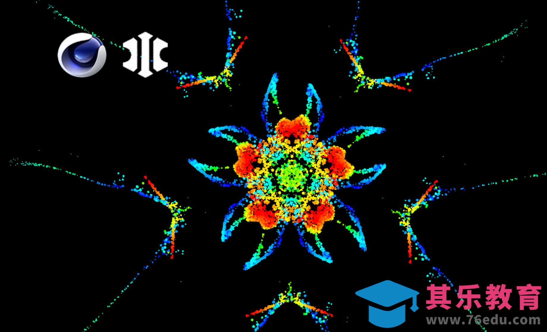 C4D-xp粒子万花筒[虎课网C4D设计视频教程][产品数码建模MP4教程全集 ]-第1张图片-我要自学网