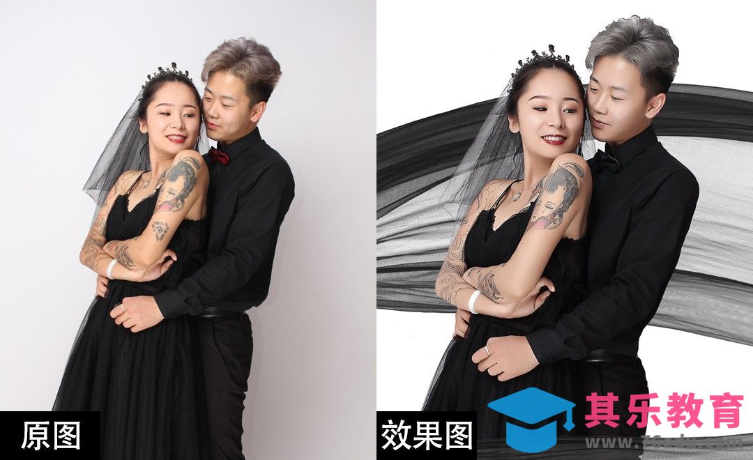 PS-影楼室内情侣肖像照精修教程[虎课网手机摄影入门视频教程][MP4产品摄影教程全集 ]-第1张图片-我要自学网