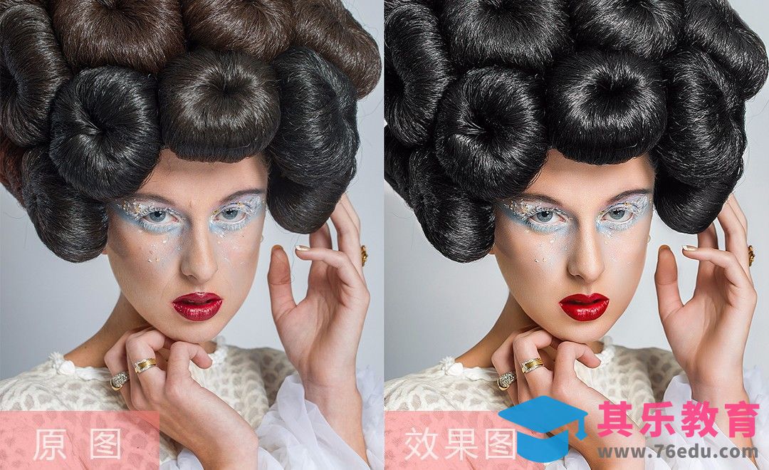 PS-通道计算精修复杂人像[虎课网手机摄影入门视频教程][MP4产品摄影教程全集 ]-第1张图片-我要自学网